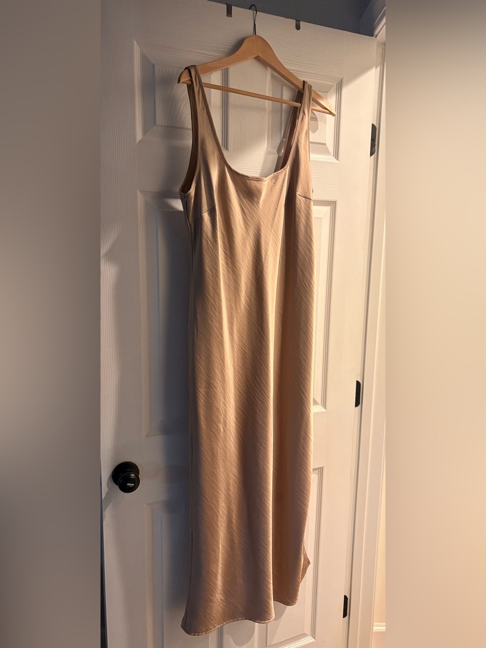 a new day Neutral Beige Maxi Slip Dress